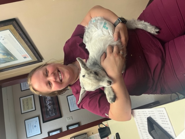 Amanda and goat